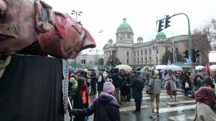 Kod Skupštine: Hoćemo izbore